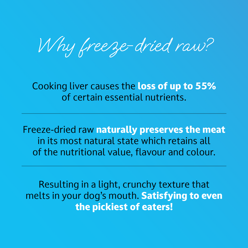 Freeze-Dried Raw Bison Liver Dog Treat